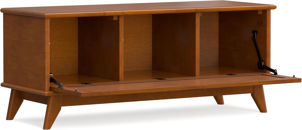 Teak Draper Cubby Storage Bench