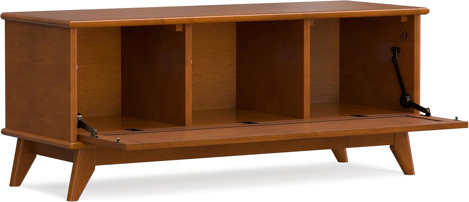 Teak Draper Cubby Storage Bench