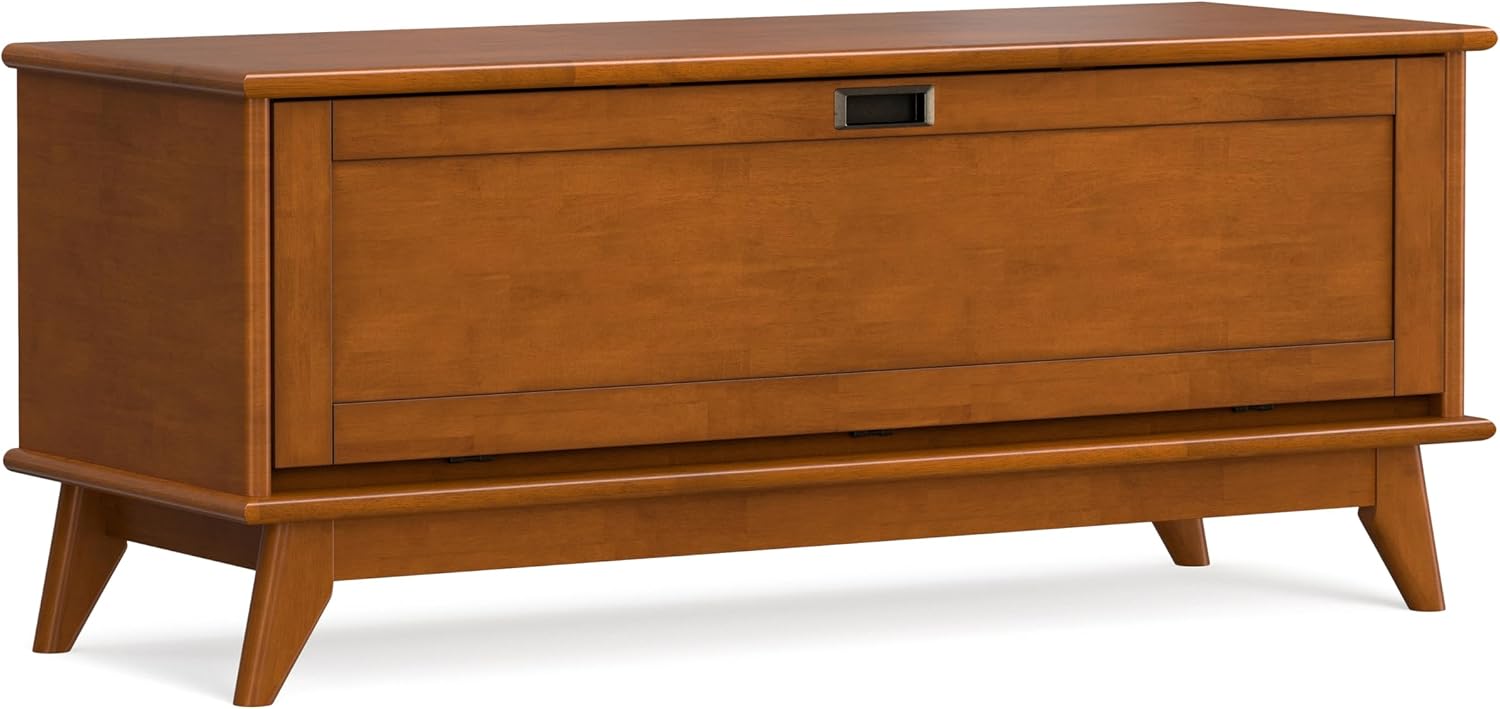 Teak Draper Cubby Storage Bench