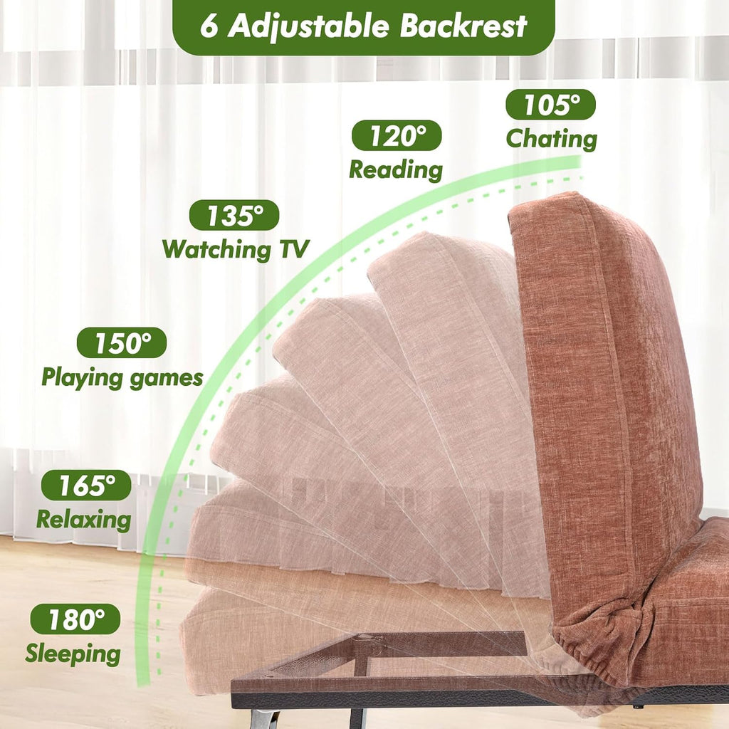 5-in-1 Linen Convertible Sofa Bed
