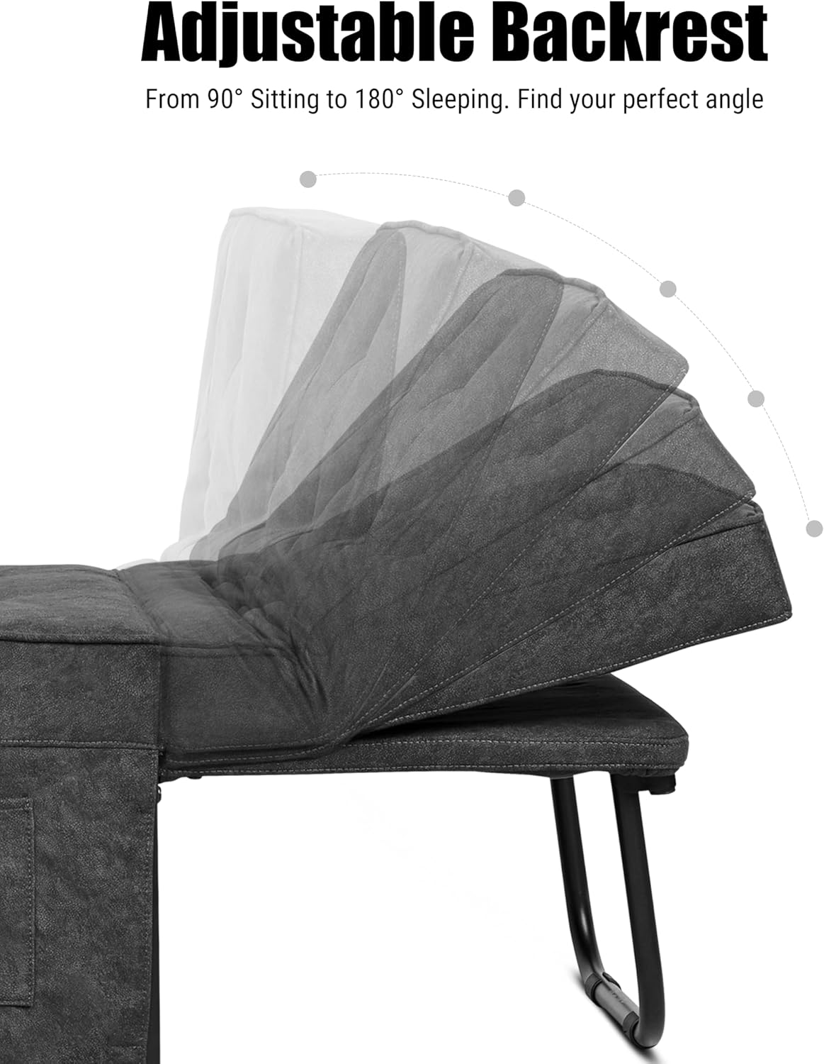 4-in-1 Linen Convertible Sofa Bed
