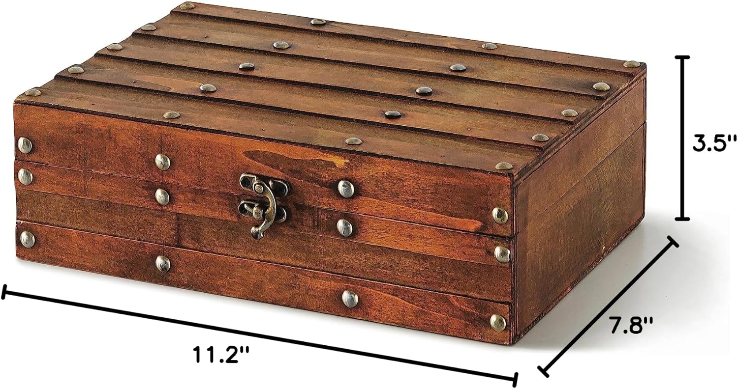 Vintage Wooden Keepsake Storage Box