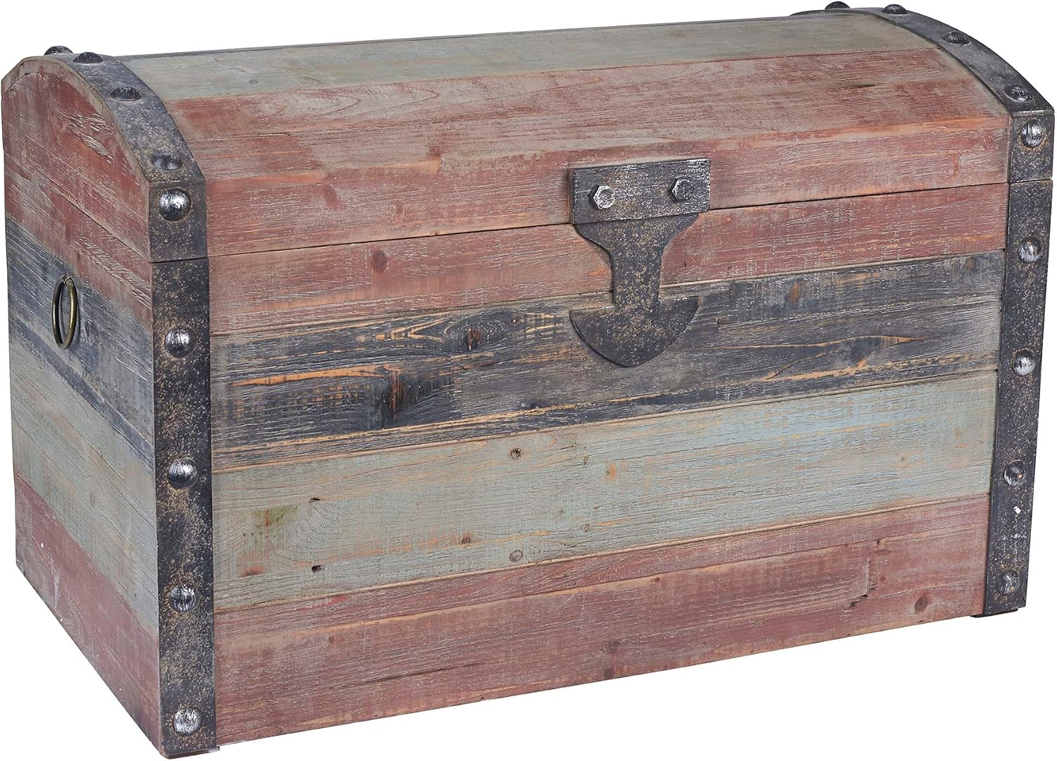 Weathered Wooden Storage Trunk