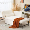 White Linen 5-in-1 Convertible Sofa Bed