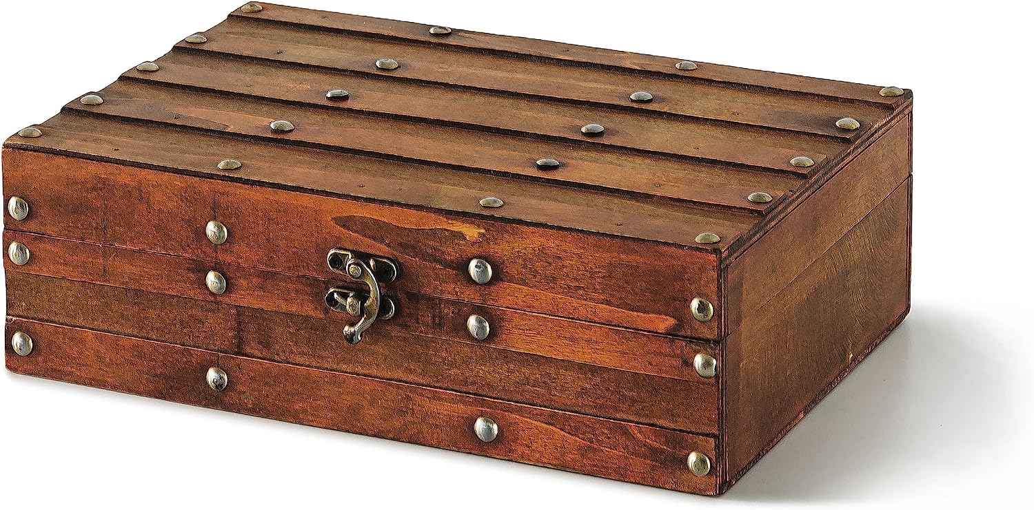 Vintage Wooden Keepsake Storage Box