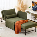 Deep Green 5-in-1 Linen Sofa Bed