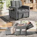 3-in-1 Storage Convertible Sleeper Chair